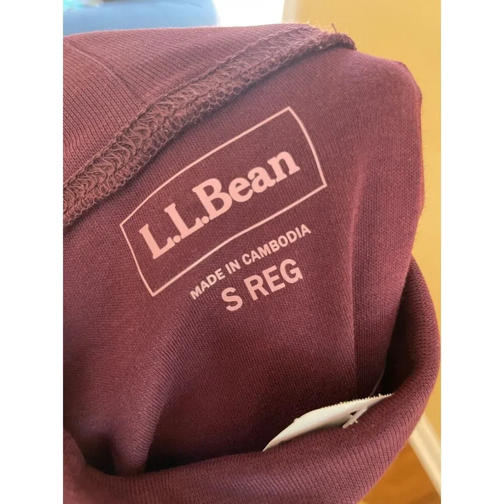 L.L.Bean Pima Cotton Turtleneck Top NWT | Plum Berry Long Sleeve | Small - Picture 5 of 6